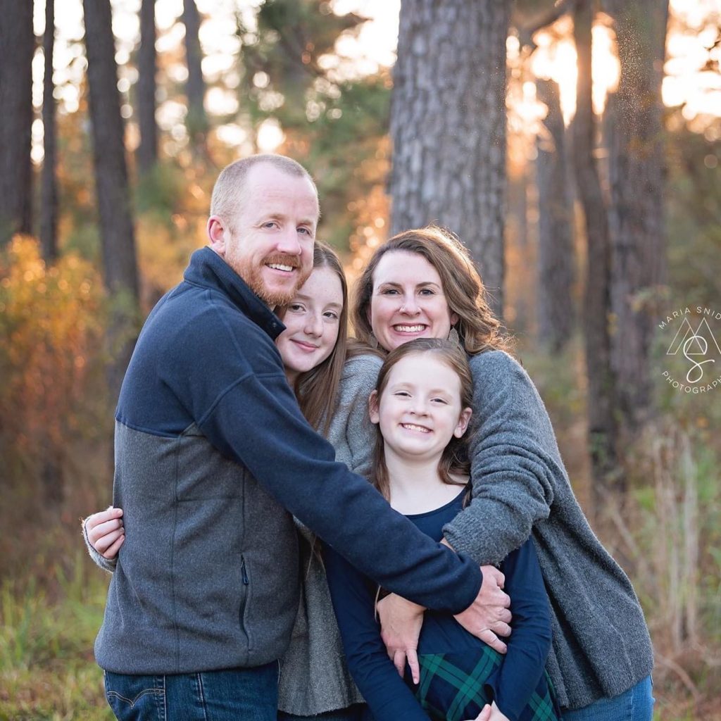 Family photography during golden hour