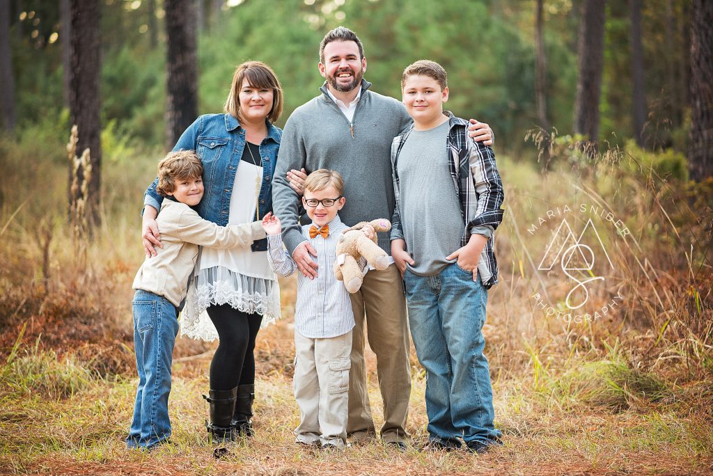 family session in The Woodlands