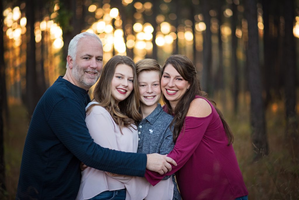 perfect light family session