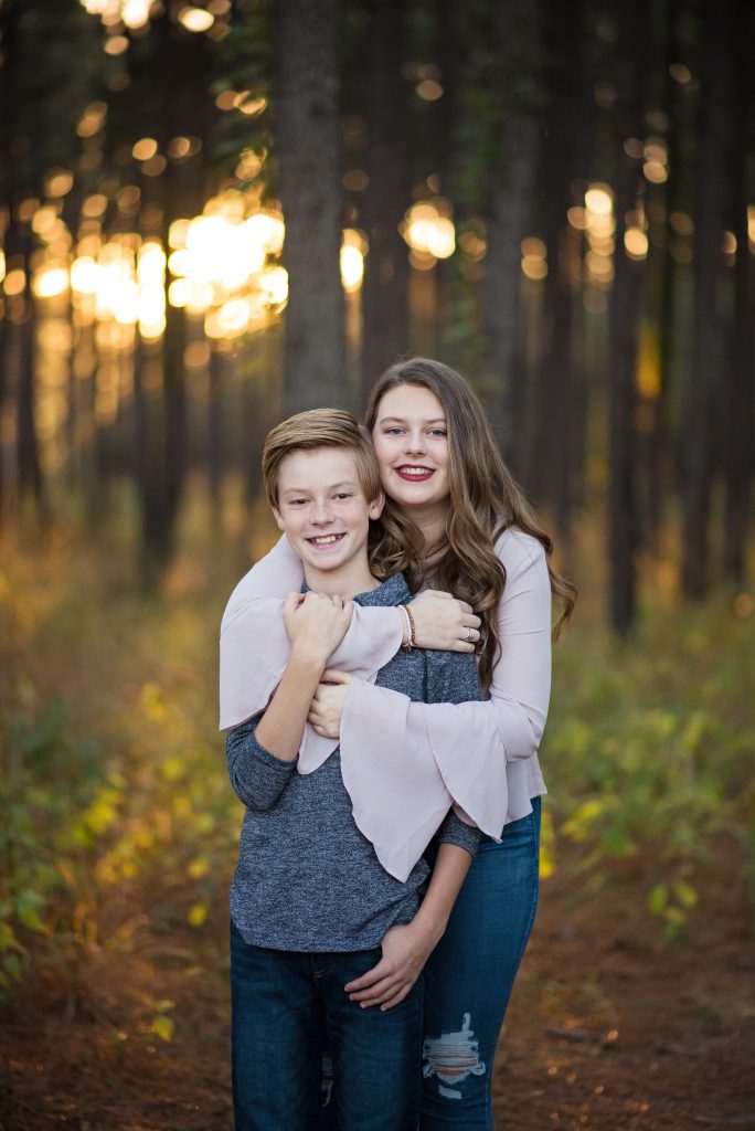 perfect light family session