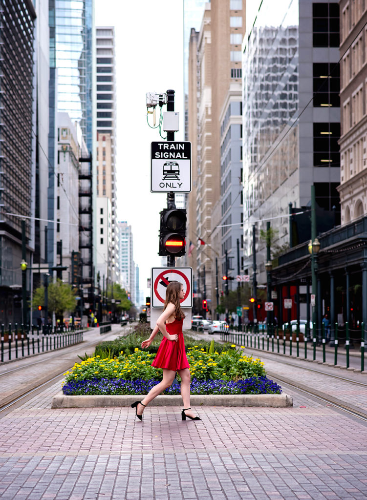 Senior Pictures in Downtown Houston featured by top Houston senior photographer, Maria Snider Photography