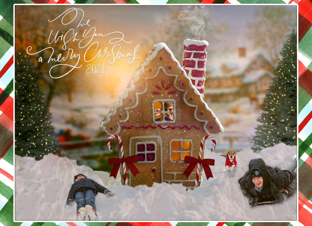 Christmas card composite