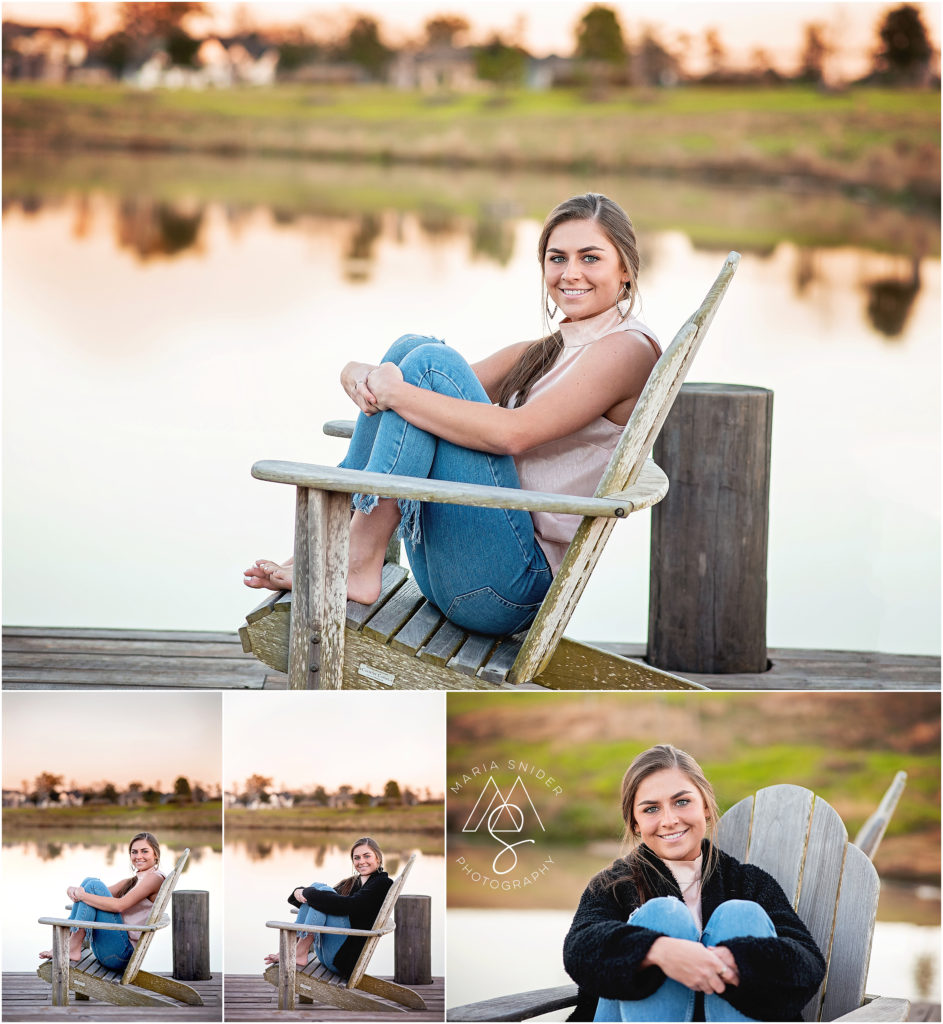 senior session time in the woodlands