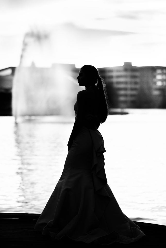 Prom silhouette