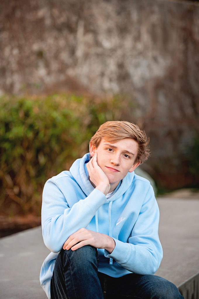 Senior photos in The Woodlands TX