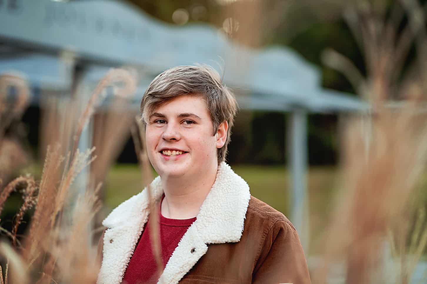 Fall Foliage senior guy photos