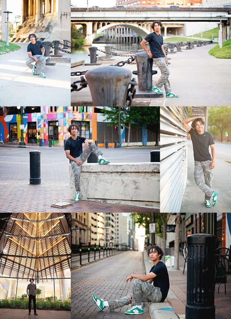 Houston senior photos urban guy