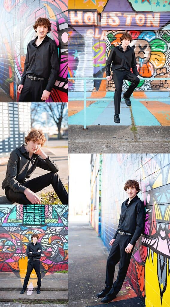 graffiti senior session in Houston